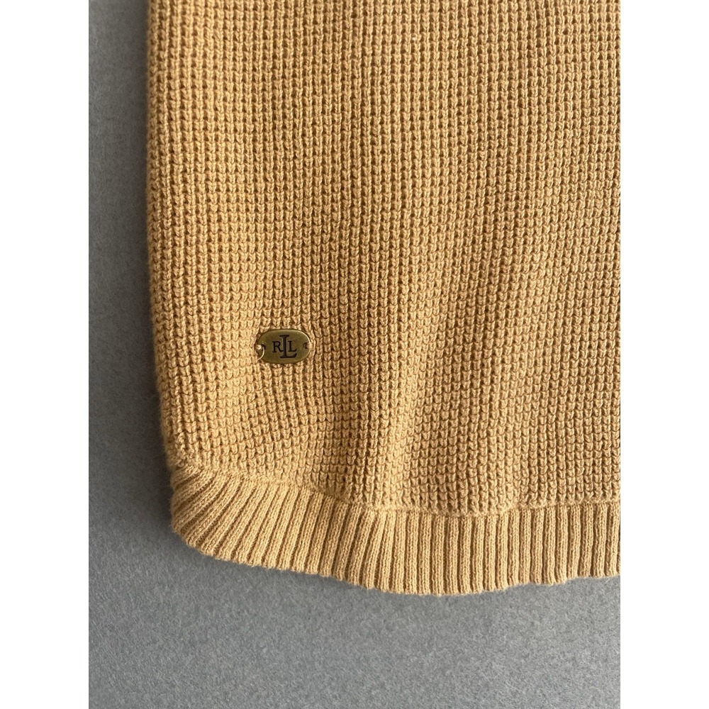 Women’s Cream/Tan Cowl Neck Sweater with Drawstring - Picture 8 of 12